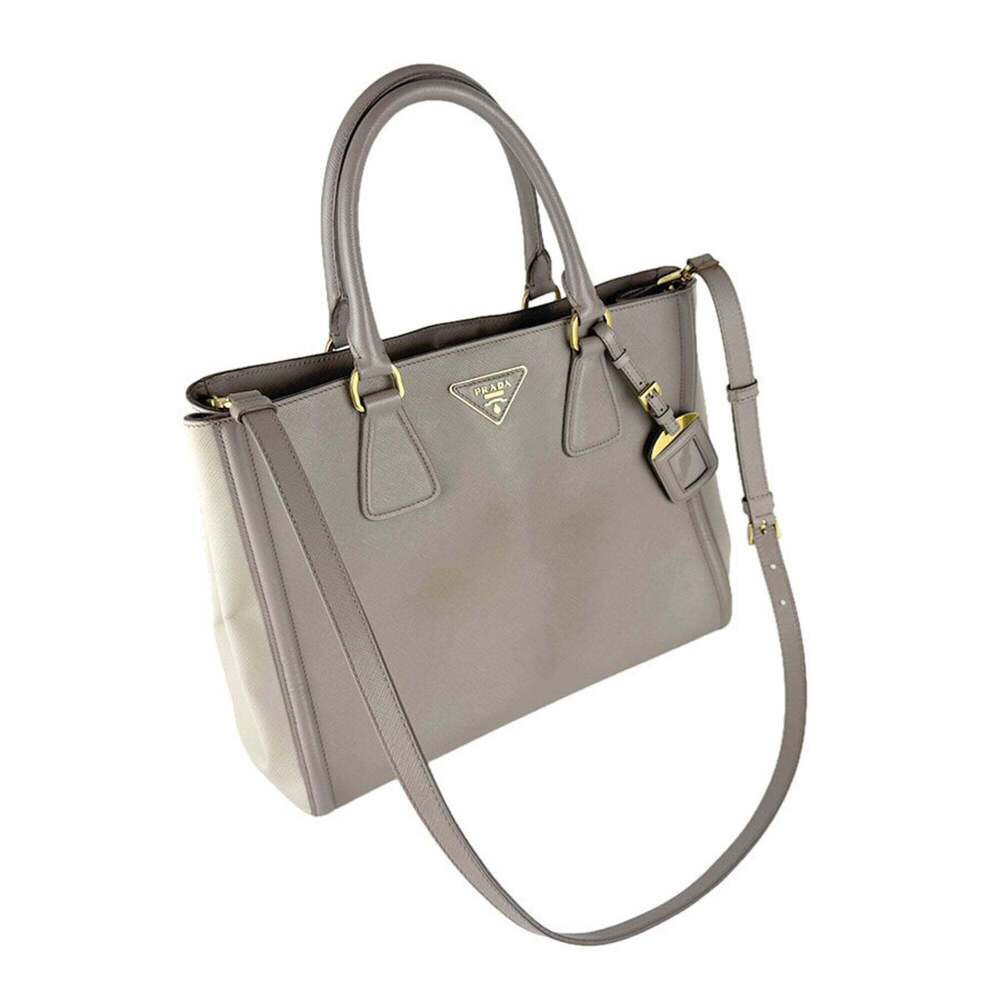 PRADA Gray Leather Shoulder Bag - Picture 11 of 13